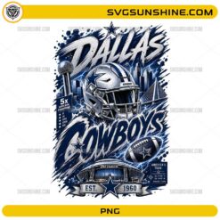 Dallas Cowboys PNG featuring football helmet stadium skyline and football graphics