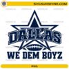 Dallas We Dem Boyz PNG with football star logo and football fan design