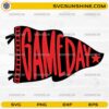 Game Day SVG football megaphone design cut file for Cricut and Silhouette