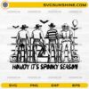 Horror Characters Howdy It’s Spooky Season SVG featuring horror killer cowboys and Western Halloween design for Cricut and Silhouette