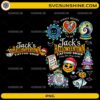 Jack’s Halloweentown Tattoo Shop PNG with Halloween tattoo flash artwork, pumpkins, bats, potion bottle, crystal ball, and spooky holiday elements