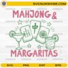 Mahjong and Margaritas SVG design featuring Mahjong tiles and margarita drinks for Cricut and Silhouette projects