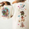 Moana Disney Trip Shirt PNG front design featuring I Am Still Not A Princess quote with Moana, Maui, Hei Hei and Kakamora