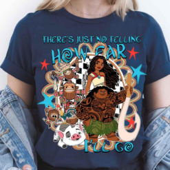 Moana Maui Pua Hei Hei PNG featuring Disney Moana characters with How Far I’ll Go adventure artwork