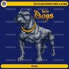 Rude Dogs PNG featuring a muscular guard dog wearing a gold chain for t-shirt and sublimation designs.