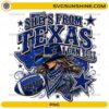 She's From Texas I Can't Tell Cowboys PNG football fan design with cowgirl and football graphics