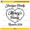 Jaurique Family Reunion 2026 heart quote typography design PNG digital file