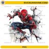 spiderman png design watercolor action superhero comic digital download
