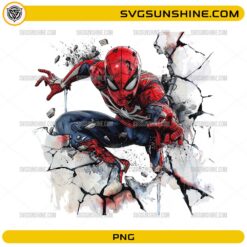 spiderman png design watercolor action superhero comic digital download