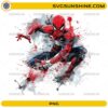 spiderman png watercolor action pose digital design download