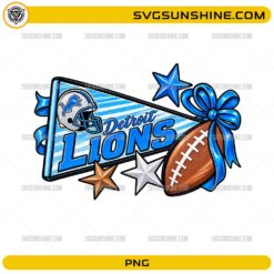 Detroit Lions PNG football sports fan design digital download