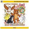 Little Friends Big Adventures PNG Design – Retro Cute Animals Vintage Cartoon Digital Download