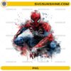spiderman watercolor png dynamic superhero action hero digital design