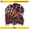 Atlanta Falcons Horror Freddy Krueger PNG with Put Me In The Game Halloween football fan design