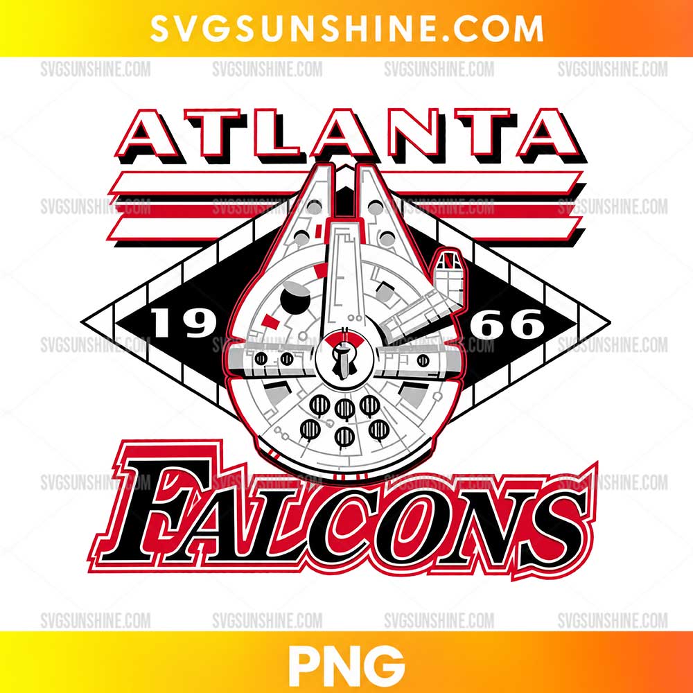 Atlanta Falcons Millennium Falcon PNG football-inspired spacecraft digital design