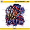 Buffalo Bills Freddy Krueger PNG featuring Put Me In The Game quote and horror football artwork