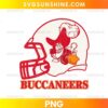 Captain Hook Tampa Bay Buccaneers Helmet PNG vintage football helmet with retro pirate mascot design