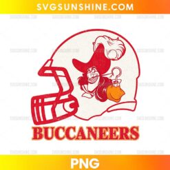 Captain Hook Tampa Bay Buccaneers Helmet PNG vintage football helmet with retro pirate mascot design