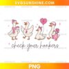 Check Your Honkers Breast Cancer Awareness PNG with pink ribbon goose characters and awareness design