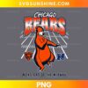 Chicago Bears Baloo PNG vintage football bear cartoon design