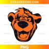 Chicago Bears Baloo The Jungle Book PNG retro bear football mascot design