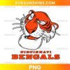 Cincinnati Bengals Shere Khan PNG retro jungle tiger football design
