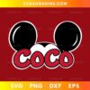 Coco Mickey Head SVG Disney inspired cut file for Cricut and Silhouette projects