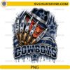 Dallas Cowboys Freddy Krueger PNG featuring Put Me In The Game quote and horror football artwork