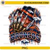 Denver Broncos Freddy Krueger PNG featuring Put Me In The Game quote and horror football artwork