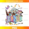 EPCOT Since 1982 PNG featuring colorful EPCOT-inspired artwork and iconic Disney park elements