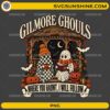 Gilmore Ghouls Where You Haunt I Will Follow PNG with cute ghost friends reading in a gazebo surrounded by pumpkins and fall leaves
