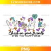 Goose Suicide Prevention Awareness PNG with awareness ribbons and mental health support message
