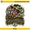 Green Bay Packers Freddy Krueger PNG featuring Put Me In The Game football horror design with claw glove and green gold team colors