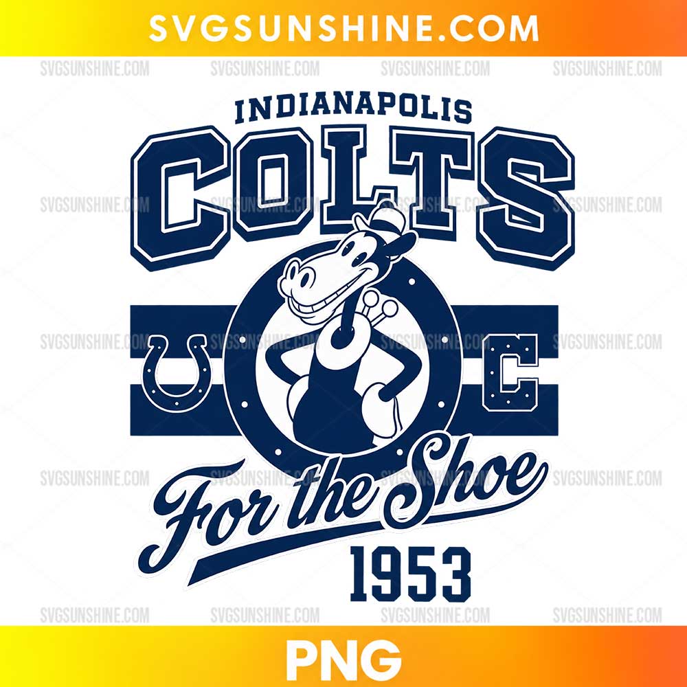 Indianapolis Colts Horace Horsecollar PNG vintage Indianapolis Colts cartoon horse digital download