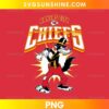Kansas City Chiefs Disney's Big Bad Wolf PNG vintage cartoon wolf football design