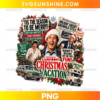 National Lampoon's Christmas Vacation PNG retro Christmas movie design with festive holiday decorations and vintage holiday elements