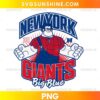 New York Giants Wreck-It Ralph PNG vintage football cartoon character digital download