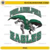 Philadelphia Eagles Marvel's Doctor Doom PNG vintage football design with armored character and green cape