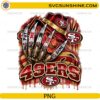 San Francisco 49ers Freddy Krueger PNG Put Me In The Game Halloween digital download design for football fans