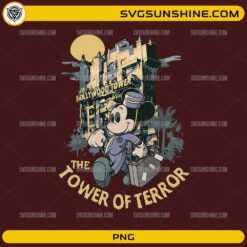 Disney Hollywood Tower Hotel, Mickey PNG Design digital download