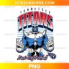 Tennessee Titans Thanos Music City Football PNG retro football fan design with comic-inspired titan character