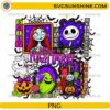 Welcome To Our Nightmare PNG featuring Sally Jack Skellington Oogie Boogie Zero Lock Shock Barrel Halloween sublimation design