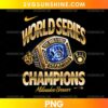 2026 Milwaukee Brewers World Series Champions Ring PNG featuring a golden championship ring, blue gemstone, sparkling diamond details, and gold lettering.