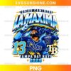 Junior Caminero Tampa Bay Rays 2026 PNG featuring blue baseball player artwork, number 13, a TB-inspired emblem, and gold stars.
