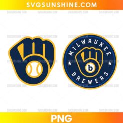 Milwaukee Brewers Baseball Logo PNG Bundle