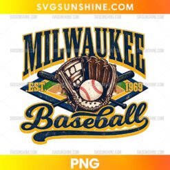 Milwaukee Brewers Baseball PNG &ndash; Vintage Baseball Glove Design