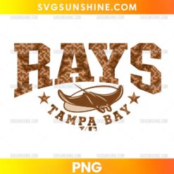 Tampa Bay Rays Camo PNG featuring brown camouflage RAYS lettering, a stingray illustration, and Tampa Bay text