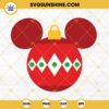 Mickey Christmas Ball With Ornaments SVG, Disney Christmas SVG PNG DXF EPS